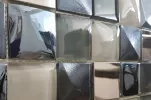 Стеклянная мозаика Kubic gris 30x30- Mosavit