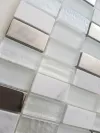 Стеклянная мозаика City White 30x30,3 - Mosavit