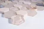 Стеклянная мозаика Hexagono Beige Nacar 30,5x30,2 - Mosavit