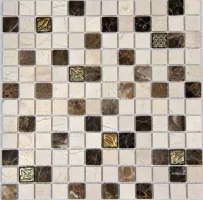 Мозаика из натурального камня Impkimpi + Pandora 31,6x31,6 - Mosavit