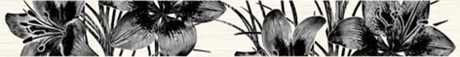 Плитка настенная Нефрит 40x5 бордюр Piano черн. 56-03-04-081 86-02-04-81 Пиано матовая глазурованная