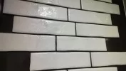 Настенная плитка (керамогранит) Brickwall Blanco 7x28 - Pamesa
