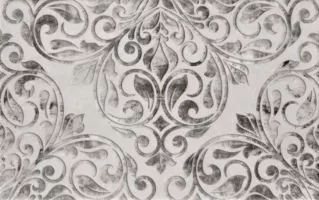 Плитка настенная Шахтинская Плитка 40x25 декор серый 01 Персиан матовая глазурованная