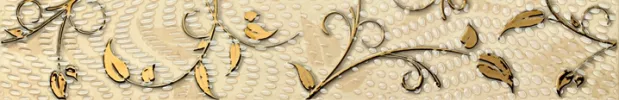 Плитка настенная Tubadzin 61x10 бордюр ornament Traviata матовая глазурованная