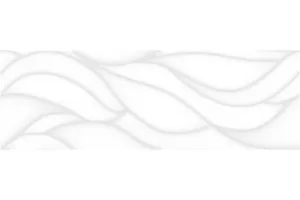 Плитка настенная Laparet 60x20 декофон белый рельеф 17-10-00-463 Sigma глянцевая глазурованная