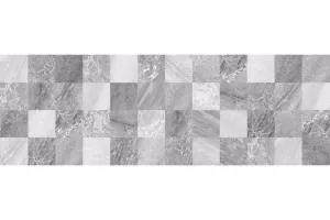 Плитка настенная Laparet 60x20 декофон Мозаика серый 17-30-06-616 Мармара глянцевая глазурованная