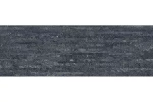 Плитка настенная Laparet 60x20 декофон чёрный мозаика 17-11-04-1188 Alcor матовая глазурованная