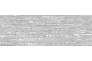Плитка настенная Laparet 60x20 декофон серый мозаика 17-11-06-1188 Alcor матовая глазурованная
