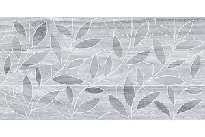 Плитка настенная Laparet 40x20 декор тёмно-серый 08-03-06-1344-4 Bona глянцевая глазурованная