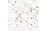 Плитка напольная керамогранит Kerranova 30x30 мозаика Marble Trend K-1001 LR m01 Calacatta лаппатированная глазурованная
