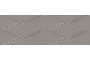 Плитка настенная Cersanit 75x25 декофон рельеф серый VGU092 Vegas глянцевая глазурованная