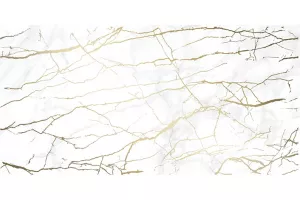 Плитка настенная Cersanit 60x30 декор вставка узор белый KT2L051DT Calacatta глянцевая глазурованная