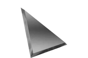 Плитка настенная Дст 25x25 декор Треугольная зеркальная графитовая с фацетом 10 ТЗГ1-03 - 10шт Зеркальная Плитка