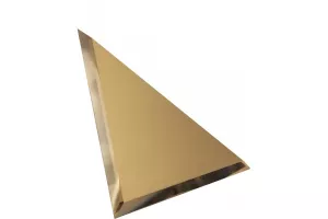 Плитка настенная Дст 30x30 декор Треугольная зеркальная бронзовая с фацетом 10 ТЗБ1-04 - 10шт Зеркальная Плитка