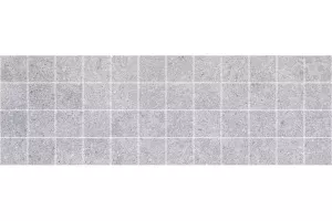 Плитка настенная Laparet 60x20 мозаика декор мозаичный серый MM60108 Mason матовая глазурованная