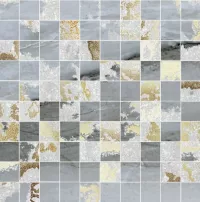 Плитка Brennero мозаика 30x30 MQSB Mosaico Q. Solitaire Blu Mix Р 6шт полуполированная
