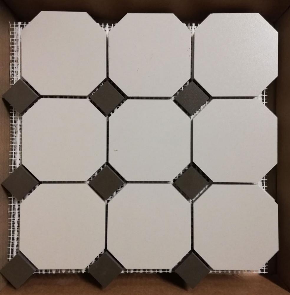 Дорожный восьмиугольник белый. Гранит керамический 4416 oct14-1ch white octagon 16/black dots 14 30x30 см. Восьмиугольник белый. Мозаика octagon small white/black matt (idla2575). Керамогранит 4416 oct11-1ch white octagon 16/blue cobait dots 11.